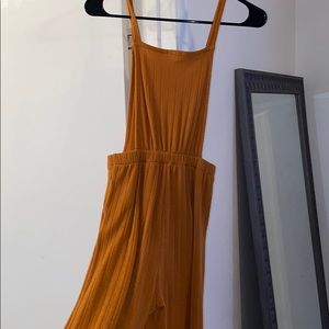 Tan overalls with pockets